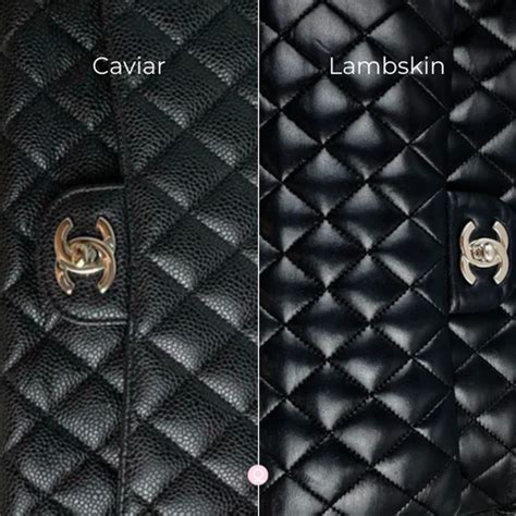 different chanel leathers|chanel calfskin vs lambskin.